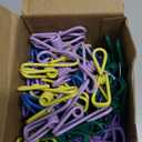 150 Pcs Chip Food Bags Clips Bulk Multi-Colored Utility PVC-Coated Steel Clip 2 Inch Multipurpose Clothes Pins Food Clips Bag Clips Kitchen Bags Clips for Food Package, Chips Bag, Clothes