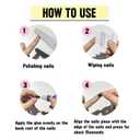 3 x IMSOHOT Press on Nails Short Oval Fake Nails Gold Glitter & Flower Designs Glossy Glue on Nails Full Cover Nude Round False Nails for Women Manicure Decoration 24Pcs