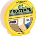 FrogTape Delicate Surface Painters Tape with PAINTBLOCK, 2 Inch Wide (1.88 In. x 60 Yds), Low Adhesion, Ideal for Freshly Painted Walls, Trim & Surfaces, Yellow, 1 Roll (280222)
