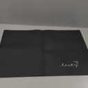 Ultra Thin Door Mat Indoor Entrance, 1/10 in Thin Door Mats for Inside Entry, Non-Slip Rubber Backing Washable Doormat, Fade Resistant, Absorbent, Low Profile Dirt Trapper, 24"X16", Black (Lucky)