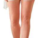 Royalty For Me Women's Women's Curvy High Rise Cuffwomen's Curvy High Rise Cuffed Shorted Short (Size 10, White)