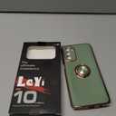 LeYi for Moto G Stylus 5G 2022 Case: with Tempered Glass Screen Protector [2 Pack] 360° Rotatable Ring Holder Magnetic Kickstand, Plating Rose Gold Edge for Moto G Stylus 5G 2022 Case, L-Green