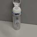 Tervis Venture Lite Clear & Colorful Lidded Made in USA Double Walled Insulated Tumbler Travel Cup Keeps Drinks Cold & Hot, 24oz Water Bottle, White Lid