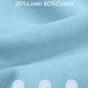 PLEPAN Men's Linen Pants Elastic Waist Drawstring Casual Summer Beach Lightweight Yoga Trousers Loose Fit (M)