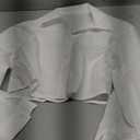 SHENHE Girl's Collared Long Sleeve Button Down Shirts Loose Basic Cropped Blouse Top, Size Small