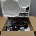 52 Inch Farmhouse Ceiling Fan with Light and Remote, Black Industrial Caged Flush Mount Ceiling Fans with 6 Speed Reversible Motor and Dual Finish 5 Blades, Rustic Ceiling Fan for Living room, Bedroom