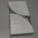 Dorhors 2Tier Rustic White Corner Bathroom Shelf