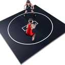 Gold Medal Sports 10' x 10' x 1.25" Wrestling Mat, Jiu Jitsu, BJJ, Wrestling Mats, Martial Arts, Thick with Automatic Connector, Wrestling for Home, Judo, Tatami, Flexi Roll