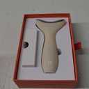 REVO Genie | 3-in-1 Face & Neck Beauty Massager with Heat, 3 Light Therapies, Smart Vibration | Red Light, Blue Light, Green Light Therapy for Wrinkles, Hyperpigmentation, Acne & More - Beige