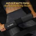 AN AMMAN Barbell Pad for Squat, Hip Thrust - Perfect for Gym Workout Smith Machine Thruster Weightlifting - Relieves Neck and Shoulder Pain - Thick Foam Cushion with Velcro Black AM001PT