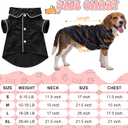 Dog Silk Pajamas Shirts Puppy Satin Pjs Pet Sleepwear Soft Faux Silk Lapel Two-Legged for Small Dogs Bridal Party