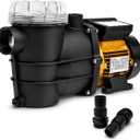 XtremepowerUS Above Ground Swimming Pool & Spa Pump with Digital Timer, Power: 115V / 60Hz / 3.6A, Horsepower: 0.75 HP (0.095 HHP / 0.45 THP)  (Model 75149)