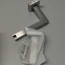 Toilet Paper Holder Wall Mounted Post Pivoting Square Tissue Holders Roll Holder Hangers for Bathroom Commercial Toilet Paper Dispenser, Brushed Nickel