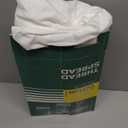 THREAD SPREAD 100% Organic Cotton Sheets - Organic Cotton Percale Weave Sheet Set, Soft, Cooling, Crisp & Breathable, 16" Deep Pocket Hotel Quality Bedding Set - 4 PC, Queen White