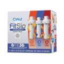 Cirkul Electrolytes Flavor Water Variety Pack, Makes 36 Drinks, No Sugar, Zero Calorie Drink Mix(2 Mixed Berry, 2 White Cherry, 2 Orange Tangerine)(FitSip Variety Pack)