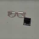 Gaoye Transparent Brown Blue Light Glasses for Computer & Gaming - Anti UV Ray Lenses, Scratch-Resistant & Comfort Fit (Medium, Frost Pink)