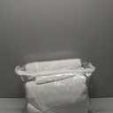 Asuexpect Oversized King Bedspread 128x120 Extra Wide Lightweight Bedding Set California King Bedspread Reversible Quilt Soft Coverlet for All Season, King/Cal King, 3 Piece, White Cream