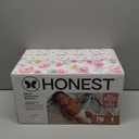 The Honest Company Comfort Dry Disposable Diapers for Sensitive Skin, Hypoallergenic, Rose Blossom + Tutu Cute, Club Box Size 1 (814 lbs), 78 Count