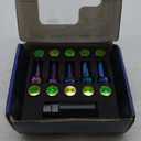 M12x1.5 Lug Colorful. Nuts Lug,Spiked Lug nut for ACU ra, Honda, Chevy, Hyundai, Toyota, Lexus, 20PCS 12x1.5 Lug Nuts with Socket Key.