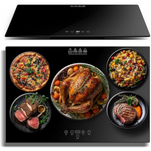 Electric Server Warming Tray,Food Warmer for Parties,9 Adjustable Temperature Control,6 Hours Timer,Ultra Slim Warming Tray,for Buffets,Restaurants,House Parties, Party (23.6" x 15.7")