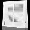Return Air Filter Grille Fit 12x12 Duct Opening,Steel Air Return Vent Cover Grill,HVAC Vent Covers for Wall and Ceiling,Holds 1" Thick AC Filter