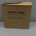 Lampshades Set of 2, Drum Lampshades 11.6" Top x 12.6" Bottom x 9.8" High, Seaside village Medium Lampshades (Spider Fitter), Beige Lampshades Natural Linen Hand Crafted, Easy Assembly Required