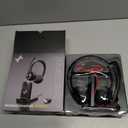 JIAMQISHI Wireless Headset with AI Noise Cancelling Microphone Bluetooth Headset - Bluetooth V5.2Black Gray