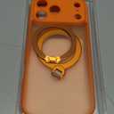 360 Spin Magnetic Stand for iPhone 17 Pro Case, [Fit for MagSafe][Military Protection][Full Camera Protection] Adjustable Kickstand iPhone Case for iPhone 17 Pro 6.3", Cosmic Orange