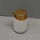 Soap Dispenser Ceramic with Easy-to-Press Pump Hand Lotion Liquid Dispenser for Shampoo Bathroom Kitchen 12 oz
