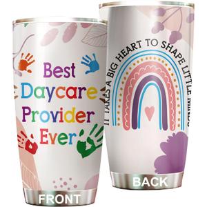 Daycare Tumbler Stainless Steel 20oz, Daycare Teacher Appreciation Gifts Bulk For Christmas Mothers Day, Childcare Provider Gifts for Women Men Coffee Cup (TB889A13)