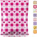 Metronic Poly Mailers 10x13 Inch 100pc Shipping Bags for Clothes,Self Adhesive Shipping Envelopes for Small Business,Waterproof Mailers Poly Bags for Shipping,Packaging Mailing Bags Pink Checkered