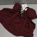 Women Lace Trim Tank Cami Top with Built in Bra Cute Padded Lingerie for Summer Date Night Going Out (X-Small, Burgundy)