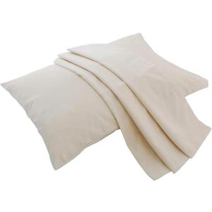 Lofe Organic Cotton Pillow Case - One Pack 16"x 22" Kids Pillow Cover - 300 TC Thread Count - Soft, Safe and Hypoallergenic - Off White