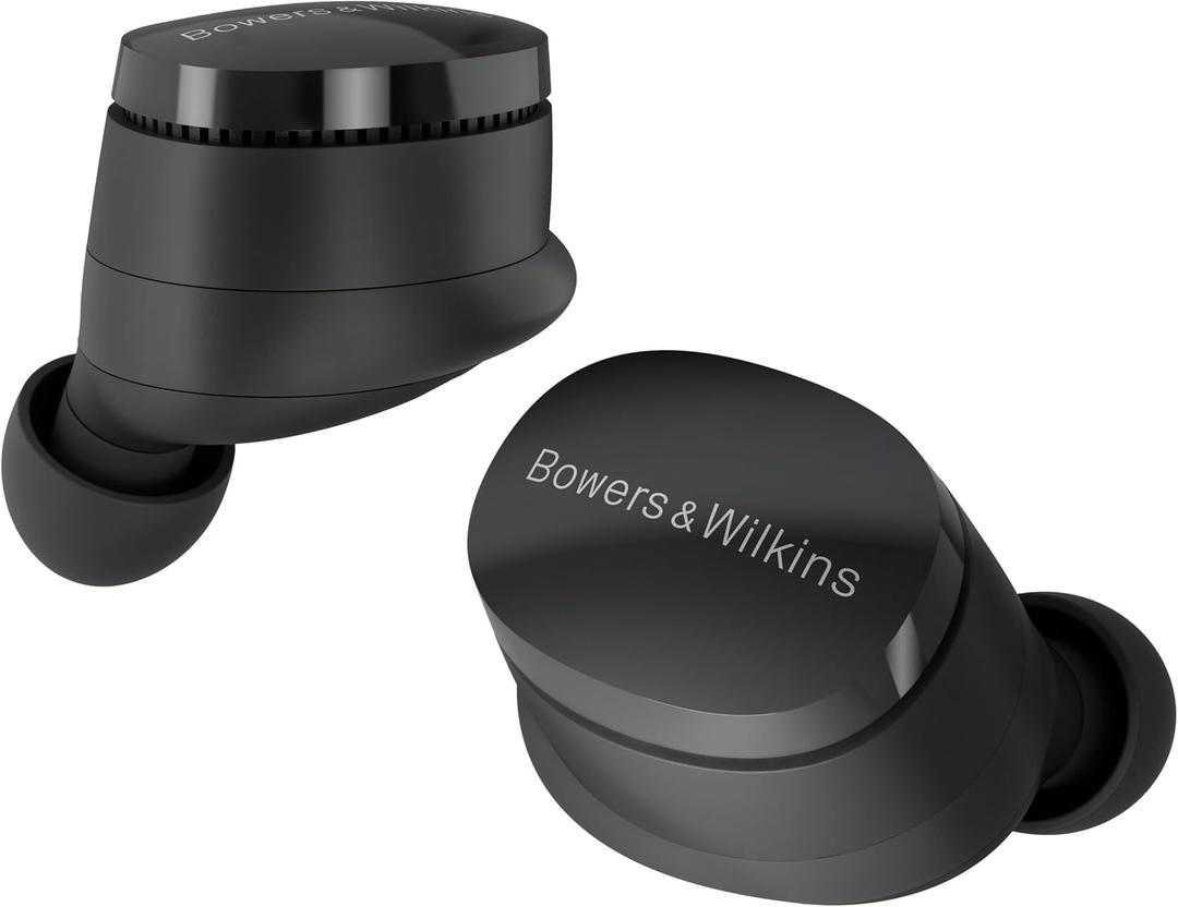 Bowers & Wilkins Pi6 Wireless Earbuds-Storm Grey, in-Ear Wireless Bluetooth Earphones with aptX Adaptive & 12mm Drivers, Bespoke Active Noise Cancelling Earbuds, 3 Built-in Mics, 15-Min Quick Charging