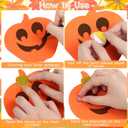 3 x DIYASY 12 Pcs Pumpkin Craft for Kids, Make Your Own Foam Stickers Halloween Craft Kits Arts and Crafts DIY Kid Friendly Fall Decorations Games Party Activities Supplies Age 4-8 8-12