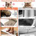 Stainless Steel Cat Litter Box with Lid, XL Metal Litter Box, Extra Large Litterbox for Big Cats, High Sided | Easy Cleaning | Odor-Free Includes Scoop and Mat