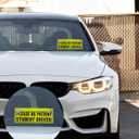3PCS Student Driver Sticker,Car Accessories Student Driver Window Cling,Please Be Patient Window Signs with Suction Cups,Car Bumper Sticker,Suitable for All Beginners Driving Learner