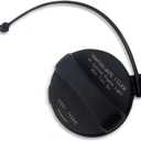 leechio Fuel Tank Cap, Tight-fitting Leak-proof Sealing Cover with Rubber Ring, ABS Heat-resistant Fuel Tank Port Cover with Screws, Compatible with Nissan Infiniti 17251-1VZ0D 17251-3JA0A (Black)