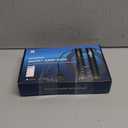 RENPHO Cordless Jump Rope, Weighted Jump Rope with Counter, Jump Ropes for Fitness, Smart Skipping Rope for Crossfit, Gym, Burn Calorie, APP Data Analysis, at-Home-Workout for Women Men Adult Kids (A-Black cordless ball 1 pack & Steel wire rope 1 pc)