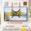 monTEK 1.3" Ultra Slim Full Motion TV Wall Mount for 23-75 Inch TVs | Low profile dual arm bracket, VESA 75x75-400x400mm, 99 lb capacity, 16"/18" studs, 4X tested, cable management