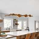 78.7in Large Wave-Design LED Chandelier, Dimmable Linear Pendant Light with 3-Color Dimming, Modern Billiard Pool Table Lights for Kitchen Island, Dining Room