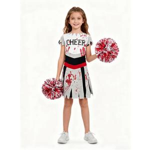 Cheerleaders Costume for Girls, Halloween Costume for Kids, Gifts for Cheerleaders & Dress Parties (Toddler)