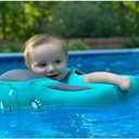Mambobaby Float with Canopy Size Improved Non Inflatable Infant Baby Pool Float Smart Mambo Float Swim Trainer Baby Swim Float Mambo Baby Float Solid Air Free Water Waist Swimming Ring