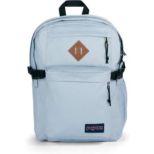 JanSport Main Campus Backpack - Travel or Work backpack w 15-Inch Laptop Sleeve and Dual Water Bottle Pockets, Blue Dusk (One Size)