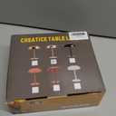 Portable LED Mushroom Table Lamp, Cordless Desk Night Light with 5200mAh Rechargeable Battery, Stepless Dimming Small Lamp with 3 Colors and Brightness Control for Bedroom/ Bar/ Coffee shop (Silver)