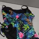 Viottiset Women's Ruched High Cut One Piece Swimsuit Tummy Control Bathing Suit Monokini 2XL