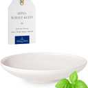 Villeroy & Boch Afina Medium Sized Bowl for Salads and Pasta, Premium Porcelain, Made in Germany, Dishwasher and Microwave Safe, 9.75 x 2.25 in, Stackable, White