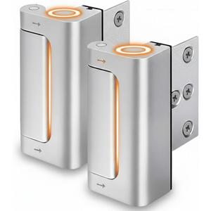 Door Reinforcement Lock Withstands 800lbs Strong Alloy Home Security Door Lock with 8 Screws, Child Safe & Easy 5-Min Install, Quick Emergency Release for Ladies, Elderly & Home Protection