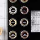Talented Kitchen Magnetic Spice Jars - 3 oz, Stainless Steel, 24-Pack - Spice Tins with Sift & Pour Lids & Fridge Magnets for Kitchen Organization