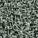 (250 pcs) Hex Head #10 x 1-1/2 Pole Barn Screw Rubber Washer Galvanized Roofing